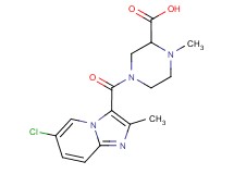 4-[(6-chloro-2-methylimidazo[1,2-a]pyridin-3-yl)carbonyl]-1-methylpiperazine-2-carboxylic acid