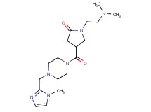 1-[2-(dimethylamino)ethyl]-4-({4-[(1-methyl-1H-imidazol-2-yl)methyl]-1-piperazinyl}carbonyl)-2-pyrrolidinone