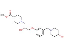 methyl 1-(2-hydroxy-3-{3-[(4-hydroxy-1-piperidinyl)methyl]phenoxy}propyl)-4-piperidinecarboxylate