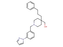 {4-(3-phenylpropyl)-1-[3-(1H-pyrazol-1-yl)benzyl]-4-piperidinyl}methanol