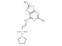 2,5-dimethyl-N-[2-(pyrrolidin-1-ylsulfonyl)ethyl][1,3]oxazolo[5,4-d]pyrimidin-7-amine