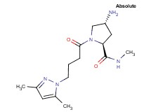 (4R)-4-amino-1-[4-(3,5-dimethyl-1H-pyrazol-1-yl)butanoyl]-N-methyl-L-prolinamide