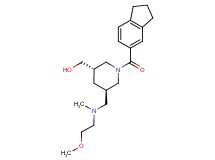 ((3S*,5R*)-1-(2,3-dihydro-1H-inden-5-ylcarbonyl)-5-{[(2-methoxyethyl)(methyl)amino]methyl}piperidin-3-yl)methanol