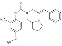 N'-(4-methoxy-2-methylphenyl)-N-[(2E)-3-phenylprop-2-en-1-yl]-N-(tetrahydrofuran-2-ylmethyl)urea