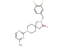 8-(4-amino-2-pyrimidinyl)-2-(3,4-difluorobenzyl)-2,8-diazaspiro[4.5]decan-3-one