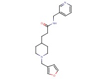 3-[1-(3-furylmethyl)-4-piperidinyl]-N-(3-pyridinylmethyl)propanamide