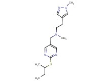 N-{[2-(sec-butylthio)pyrimidin-5-yl]methyl}-N-methyl-2-(1-methyl-1H-pyrazol-4-yl)ethanamine