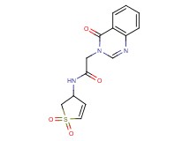 N-(1,1-dioxido-2,3-dihydro-3-thienyl)-2-(4-oxo-3(4H)-quinazolinyl)acetamide