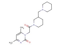 4,6-dimethyl-1-{2-oxo-2-[3-(1-piperidinylmethyl)-1-piperidinyl]ethyl}-2(1H)-pyrimidinone
