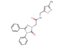 N-[(3-methyl-5-isoxazolyl)methyl]-2-(5-oxo-3,4-diphenyl-4,5-dihydro-1H-1,2,4-triazol-1-yl)acetamide