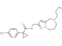 1-(4-methylphenyl)-N-[(5-propyl-5,6,7,8-tetrahydro-4H-pyrazolo[1,5-a][1,4]diazepin-2-yl)methyl]cyclopropanecarboxamide