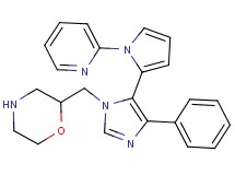 2-{[4-phenyl-5-(1-pyridin-2-yl-1H-pyrrol-2-yl)-1H-imidazol-1-yl]methyl}morpholine