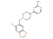 4-{1-[(6-chloro-1,3-benzodioxol-5-yl)methyl]piperidin-4-yl}pyrimidin-2-amine