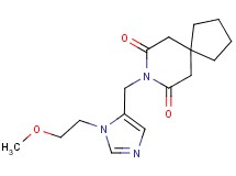 8-{[1-(2-methoxyethyl)-1H-imidazol-5-yl]methyl}-8-azaspiro[4.5]decane-7,9-dione