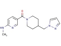 N-methyl-5-{[4-(1H-pyrazol-1-ylmethyl)-1-piperidinyl]carbonyl}-2-pyridinamine