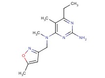 6-ethyl-N~4~,5-dimethyl-N~4~-[(5-methylisoxazol-3-yl)methyl]pyrimidine-2,4-diamine