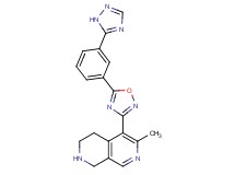 6-methyl-5-{5-[3-(1H-1,2,4-triazol-5-yl)phenyl]-1,2,4-oxadiazol-3-yl}-1,2,3,4-tetrahydro-2,7-naphthyridine
