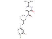 5-({3-[2-(3,4-difluorophenyl)ethyl]-1-piperidinyl}carbonyl)-2-isopropyl-4(3H)-pyrimidinone