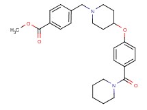methyl 4-({4-[4-(1-piperidinylcarbonyl)phenoxy]-1-piperidinyl}methyl)benzoate