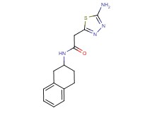 2-(5-amino-1,3,4-thiadiazol-2-yl)-N-(1,2,3,4-tetrahydro-2-naphthalenyl)acetamide