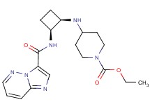 ethyl 4-({(1R*,2S*)-2-[(imidazo[1,2-b]pyridazin-3-ylcarbonyl)amino]cyclobutyl}amino)-1-piperidinecarboxylate