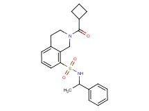 2-(cyclobutylcarbonyl)-N-(1-phenylethyl)-1,2,3,4-tetrahydroisoquinoline-8-sulfonamide