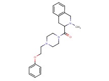 2-methyl-3-{[4-(2-phenoxyethyl)-1-piperazinyl]carbonyl}-1,2,3,4-tetrahydroisoquinoline