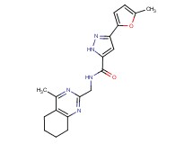 3-(5-methyl-2-furyl)-N-[(4-methyl-5,6,7,8-tetrahydro-2-quinazolinyl)methyl]-1H-pyrazole-5-carboxamide