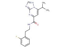 N-[2-(2-fluorophenyl)ethyl]-7-isopropyl[1,2,4]triazolo[1,5-a]pyrimidine-5-carboxamide