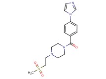 1-[4-(1H-imidazol-1-yl)benzoyl]-4-[2-(methylsulfonyl)ethyl]piperazine