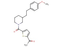 1-[5-({3-[2-(4-methoxyphenyl)ethyl]-1-piperidinyl}carbonyl)-2-thienyl]ethanone