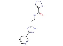 N-{2-[3-(3-pyridinyl)-1H-1,2,4-triazol-5-yl]ethyl}-1H-1,2,3-triazole-5-carboxamide