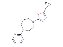 1-(5-cyclopropyl-1,3,4-oxadiazol-2-yl)-4-pyrimidin-2-yl-1,4-diazepane
