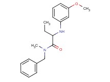 N-benzyl-2-[(3-methoxyphenyl)amino]-N-methylbutanamide