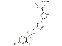 (4R)-4-[4-({[(2-fluoro-4-methylphenyl)sulfonyl]amino}methyl)-1H-1,2,3-triazol-1-yl]-N-methyl-L-prolinamide hydrochloride