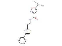 5-isopropyl-N-[2-(4-phenyl-1,3-thiazol-2-yl)ethyl]-3-isoxazolecarboxamide