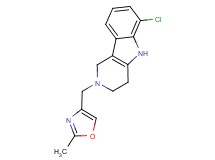 6-chloro-2-[(2-methyl-1,3-oxazol-4-yl)methyl]-2,3,4,5-tetrahydro-1H-pyrido[4,3-b]indole