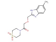 2-{[2-(1,1-dioxidothiomorpholin-4-yl)-2-oxoethoxy]methyl}-6-methyl-1H-benzimidazole