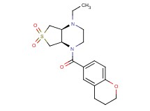 (4aS*,7aR*)-1-(3,4-dihydro-2H-chromen-6-ylcarbonyl)-4-ethyloctahydrothieno[3,4-b]pyrazine 6,6-dioxide