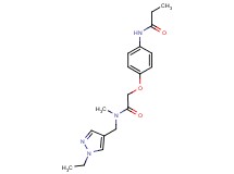 N-(4-{2-[[(1-ethyl-1H-pyrazol-4-yl)methyl](methyl)amino]-2-oxoethoxy}phenyl)propanamide