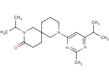 2-isopropyl-8-(6-isopropyl-2-methyl-4-pyrimidinyl)-2,8-diazaspiro[5.5]undecan-3-one