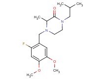 4-(2-fluoro-4,5-dimethoxybenzyl)-1-isobutyl-3-methyl-2-piperazinone