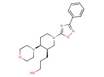 3-[(3R*,4S*)-4-morpholin-4-yl-1-(3-phenyl-1,2,4-oxadiazol-5-yl)piperidin-3-yl]propan-1-ol
