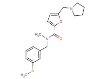 N-methyl-N-[3-(methylthio)benzyl]-5-(pyrrolidin-1-ylmethyl)-2-furamide