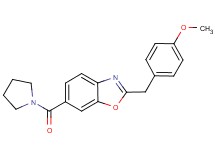 2-(4-methoxybenzyl)-6-(1-pyrrolidinylcarbonyl)-1,3-benzoxazole