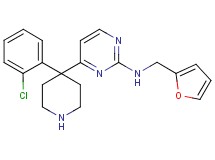 4-[4-(2-chlorophenyl)-4-piperidinyl]-N-(2-furylmethyl)-2-pyrimidinamine hydrochloride