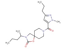 3-(1-methylbutyl)-8-[(1-methyl-3-propyl-1H-pyrazol-5-yl)carbonyl]-1-oxa-3,8-diazaspiro[4.5]decan-2-one