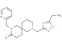 8-[(5-ethyl-1,2,4-oxadiazol-3-yl)methyl]-2-(2-pyridinylmethyl)-2,8-diazaspiro[5.5]undecan-3-one