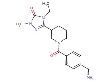 5-{1-[4-(aminomethyl)benzoyl]-3-piperidinyl}-4-ethyl-2-methyl-2,4-dihydro-3H-1,2,4-triazol-3-one dihydrochloride