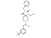 1-ethyl-8-{1-methyl-2-[3-(trifluoromethyl)phenyl]ethyl}-3-(2-pyridinylmethyl)-1,3,8-triazaspiro[4.5]decane-2,4-dione